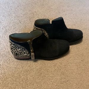 Black/Cheetah Sorel boots - size 7